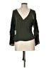 Cupcakes & Cashmere 100% Polyester Green Long Sleeve Blouse Size L - photo 1