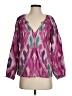 Dylan 100% Cotton Purple 3/4 Sleeve Blouse Size S - photo 1