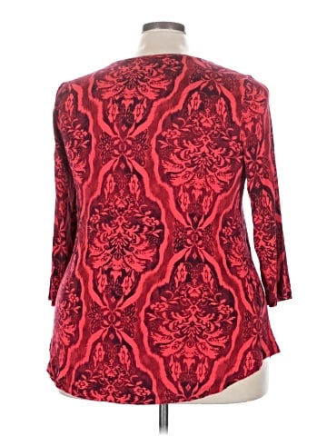 JM Collection 3/4 Sleeve Top (view 2)