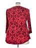 JM Collection Red 3/4 Sleeve Top Size 3X - photo 2
