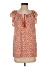 Joie Orange Short Sleeve Blouse Size S - photo 1