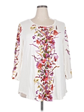 Jm Collection 3/4 Sleeve Blouse
