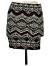 Pull&Bear Chevron-herringbone Burgundy Casual Skirt Size M - photo 1