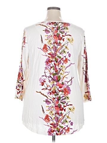 JM Collection 3/4 Sleeve Blouse (view 2)