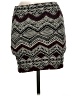 Pull&Bear Chevron-herringbone Burgundy Casual Skirt Size M - photo 2