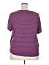 Wilde Stripes Purple Short Sleeve T-Shirt Size 3X - photo 2
