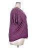 Wilde Stripes Purple Short Sleeve T-Shirt Size 3X - photo 4