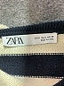 Zara 100% Virgin Wool Stripes White Wool Pullover Sweater Size S - photo 7