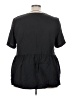 Terra & Sky 100% Lyocell Black Short Sleeve Blouse Size 3X - photo 2