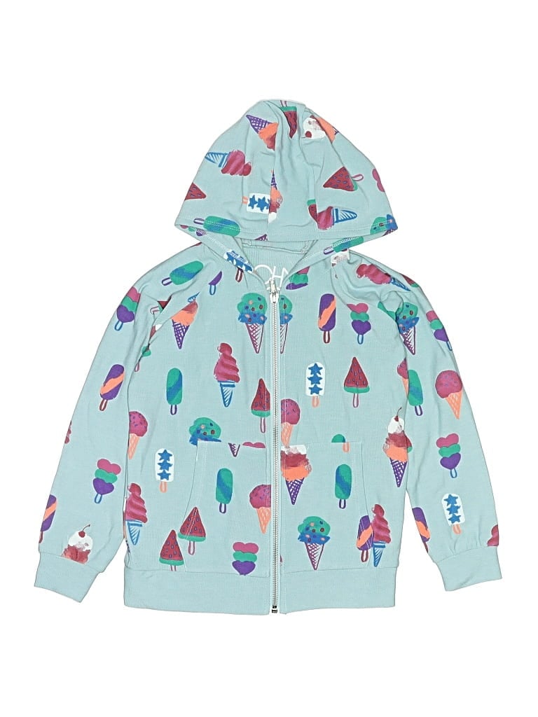 Pre-owned Chaser Kids' Zip Up Hoodie In Blue