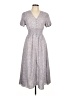 Simplee 100% Polyester Gray Casual Dress Size L - photo 1