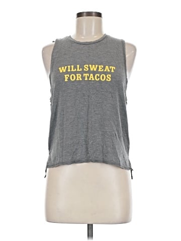 Aqua Sleeveless T-Shirt (view 1)