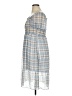 Cache Cache Plaid Blue Casual Dress Size 16 - photo 5