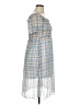 Cache Cache Plaid Blue Casual Dress Size 16 - photo 4