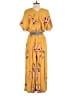 Corey Lynn Calter 100% Rayon Yellow Jumpsuit Size S - photo 2