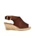 Kanna Brown Wedges Size 9 1/2 - photo 1