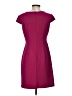 Connected Apparel Solid Burgundy Casual Dress Size 4 (petite) - photo 2