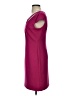 Connected Apparel Solid Burgundy Casual Dress Size 4 (petite) - photo 5