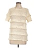 Joie 100% Cotton Ivory Short Sleeve Top Size L - photo 1