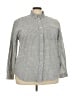 Fresh Produce Tweed Gray Long Sleeve Button-Down Shirt Size XXL - photo 1