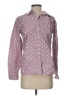 Talbots Polka Dots Purple Long Sleeve Button-Down Shirt Size S - photo 1