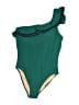 J.Crew Solid Green One Piece Swimsuit Size 10 - photo 1