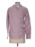 Talbots Polka Dots Purple Long Sleeve Button-Down Shirt Size S - photo 2