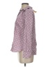 Talbots Polka Dots Purple Long Sleeve Button-Down Shirt Size S - photo 5