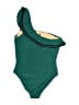 J.Crew Solid Green One Piece Swimsuit Size 10 - photo 2