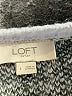 Ann Taylor LOFT Outlet Houndstooth Silver Pullover Sweater Size L - photo 7