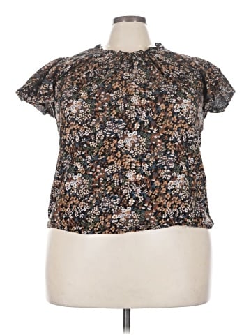 Time and Tru Short Sleeve Blouse (view 1)