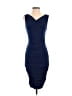 Express 100% Polyester Solid Blue Cocktail Dress Size XS - photo 1