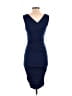 Express 100% Polyester Solid Blue Cocktail Dress Size XS - photo 2