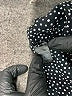 Lulus Polka Dots Black Long Sleeve Blouse Size M - photo 8