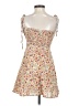 Unbranded 100% Polyester Floral Ivory Casual Dress Size S - photo 2