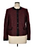 Kasper Tweed Burgundy Blazer Size 14 - photo 1