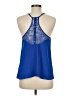 Naked Zebra 100% Polyester Blue Sleeveless Top Size M - photo 2