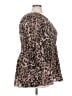 Avenue Animal Print Brown 3/4 Sleeve Blouse Size 22 Plus - photo 4