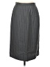 Jaeger Stripes Gray Wool Skirt Size S (estimated) - photo 1