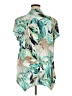 Southern Lady Tropical Green Short Sleeve Blouse Size 1X - photo 2