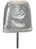 Motel 100% Polyester Metallic Silver Casual Skirt Size M - photo 1