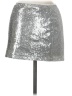 Motel 100% Polyester Metallic Silver Casual Skirt Size M - photo 2