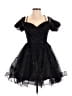 Assorted Brands 100% Polyester Stars Black Cocktail Dress Size S - photo 1