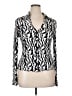 Sweet Rain Silver Long Sleeve Blouse Size XL - photo 1