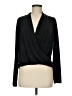 Green Envelope Black Long Sleeve Blouse Size M - photo 1