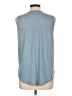 Glyder Blue Sleeveless T-Shirt Size L - photo 2