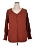 Knox Rose Brown Long Sleeve Blouse Size XL - photo 1