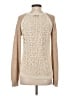JJ Basics Metallic Tan Pullover Sweater Size S - photo 2
