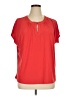 Notations Red Short Sleeve Blouse Size 1X - photo 1