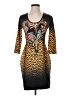 Just Cavalli Animal Print Brown Cocktail Dress Size EU (IT) 44 / US 8 - photo 1